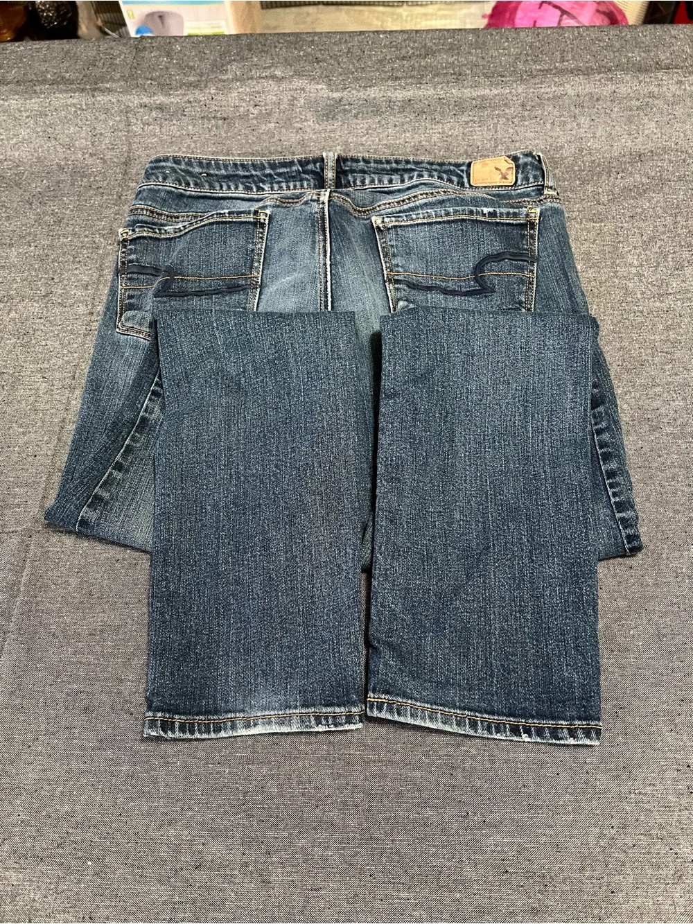 American Eagle Outfitters Women’s Boot Cut Jeans - Dark Blue Wash - Picture 3 of 4